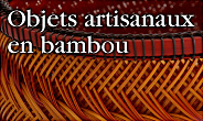 Objets artisanaux en bambou